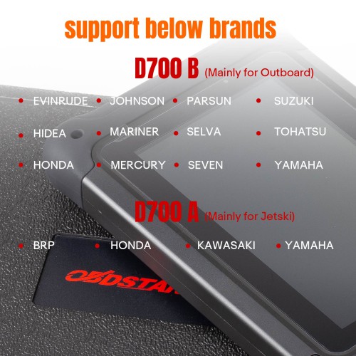 OBDSTAR D700 B (Principalement pour hors-bord) Scanner marin Intelligent pour Mercury pour Parsun pour Evinrude