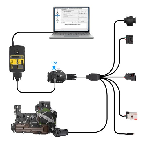 GODIAG Gearbox ISM Cable 5-in-1 Set for Mercedes Benz VGS-FDCT 724/ VGS2-722.8/ VGS-7Gtronic-722.9/ VGS-9GT-725/ ISM