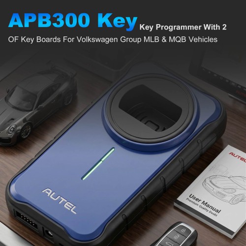 AUTEL APB300 Programmeur Clé Avec 2 Pièces Cle Carte pour Volkswagen Group MLB & MQB Véhicules