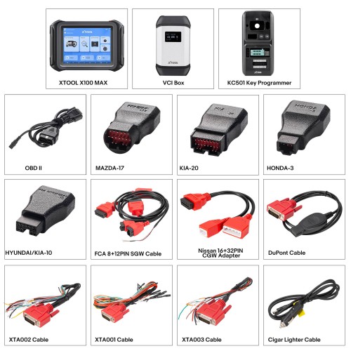 XTOOL X100 MAX2 OE-Level Diagnostic Scanner J2534 ECU Programming Topology Module Map FCA AutoAuth