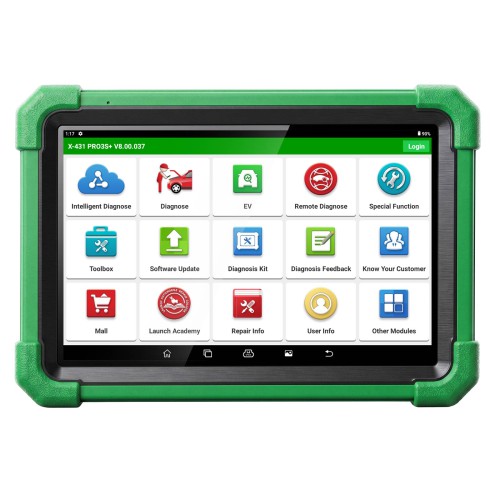 LAUNCH X-431 PRO3S+ Supports EV Diagnostics & Battery Pack Analysis,  Local Diagnostics & Remote Diagnostics with 10.1-inch Sunlight-readable Screen