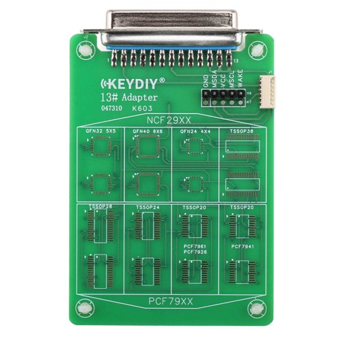 KEYDIY 13# Adaptateur de lecture à distance pour la lecture des données de puces de clés 5C et 5D
