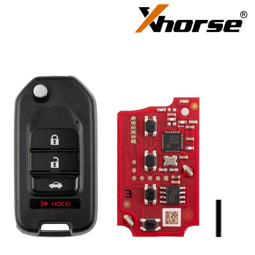 Xhorse XKHO21EN Wire Universel Remote Key Fob H-onda Type 3+1 Boutons 5PCS