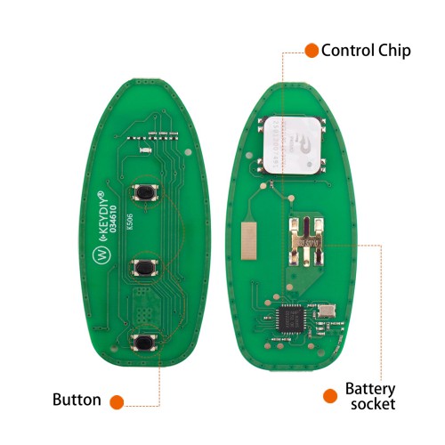 KEYDIY KD ZB03-3 Universal Smart Remote Key 2+1 Buttons for Nissan Type 5PCS