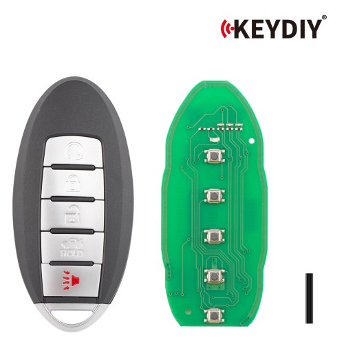KEYDIY KD ZB03-5 Universal Smart Remote Key 4+1 Buttons for Nissan Type 5PCS
