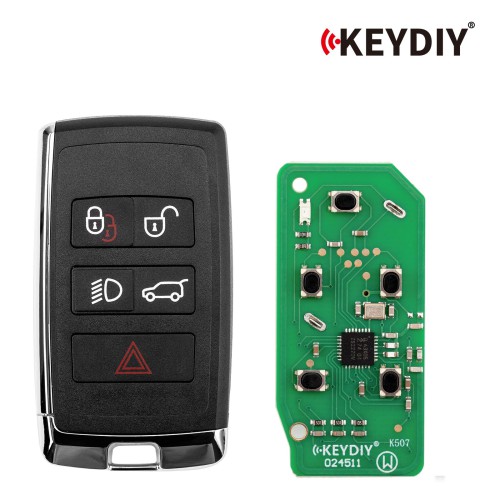 KEYDIY KD ZB24-5 Universal Smart Remote Key 4+1 Buttons for Land Rover Type 5PCS