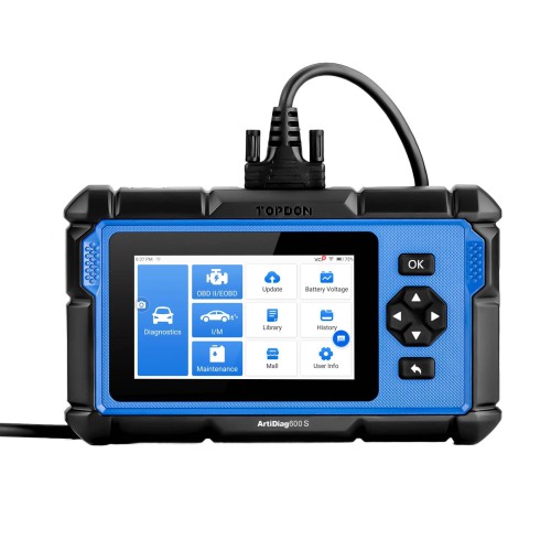 TOPDON Artidiag 600S AD600S 4 Système Diagnostic Scanneur 8 Services de Réinitialisation Mise à jour gratuite à vie