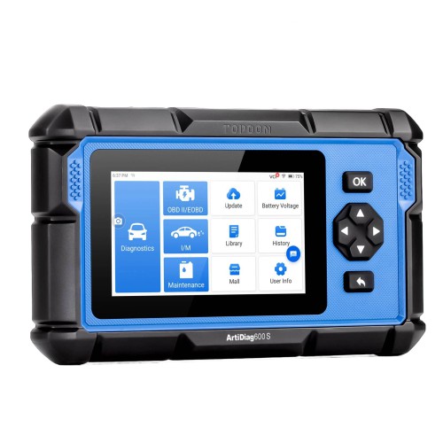 TOPDON Artidiag 600S AD600S 4 Système Diagnostic Scanneur 8 Services de Réinitialisation Mise à jour gratuite à vie