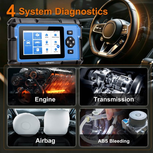 TOPDON Artidiag 600S AD600S 4 Système Diagnostic Scanneur 8 Services de Réinitialisation Mise à jour gratuite à vie