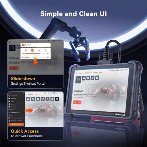 THINKCAR THINKSCAN 689 Support 35+ Maintenance Fonctions, CAN-FD & DOIP Protocol, OE-Level Full Système Diagnostic