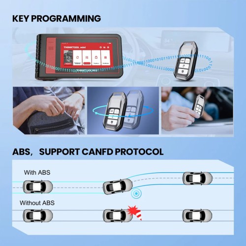 THINKCAR THINKTOOL MINI2 Multi Langues Support CAN-FD Protocol 28 Services de Maintenance