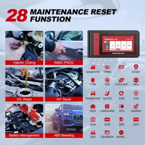 THINKCAR THINKTOOL MINI2 Multi Langues Support CAN-FD Protocol 28 Services de Maintenance