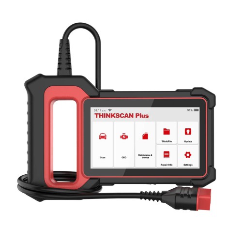 THINKCAR THINKSCAN PLUS S7 Diagnostic Scanneur Support 7 Systèmes Diagnostic, Full OBD2 Fonctions, Choose Any 5 Functions from 28 Reset Services
