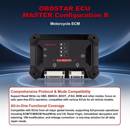 OBDSTAR ECU MASTER Configuration B Motorcycle ECM