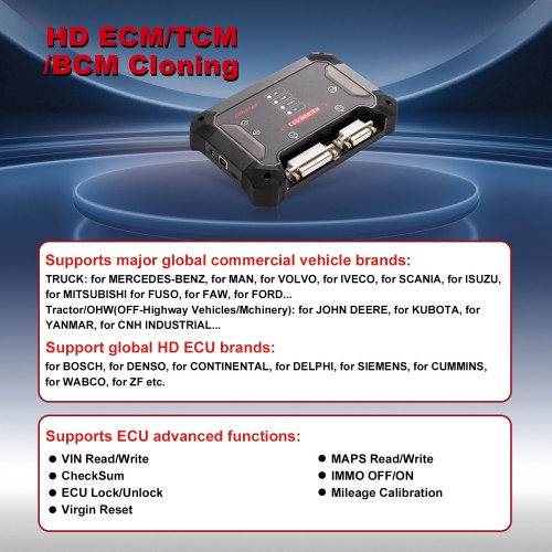 OBDSTAR ECU MASTER Configuration C (HD) ECM/TCM Body/Chassis/Other