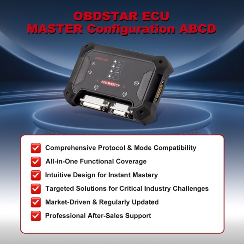 OBDSTAR ECU MASTER Full Configuration: ABCD, Support Passenger Car/ HD/ Motorcycle, Collision Repair