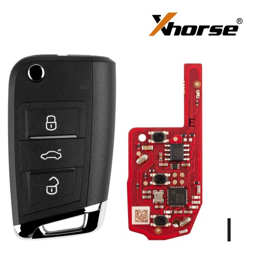 XHORSE XEDM24EN Second Generation Super Remote MQB Style 3 Boutons 5PCS