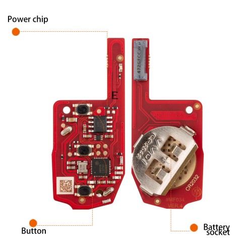 XHORSE XEDM24EN Second Generation Super Remote MQB Style 3 Boutons 5PCS