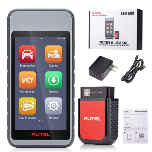 AUTEL MaxiDiag MD906PRO All System Diagnostic Scanning + Maintenance Services with Android 9 System & Touchscreen Interface