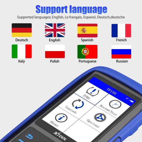 XTOOL TP150 OBD2 TPMS Diagnostic Tool et Service Scanner avec 315&433 MHZ Sensor