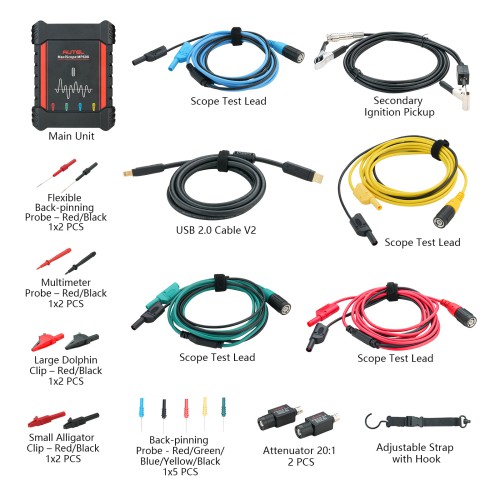 AUTEL MaxiScope MP608 4-Channel Automotive Oscilloscope pour diagnostic électrique avancé des véhicules