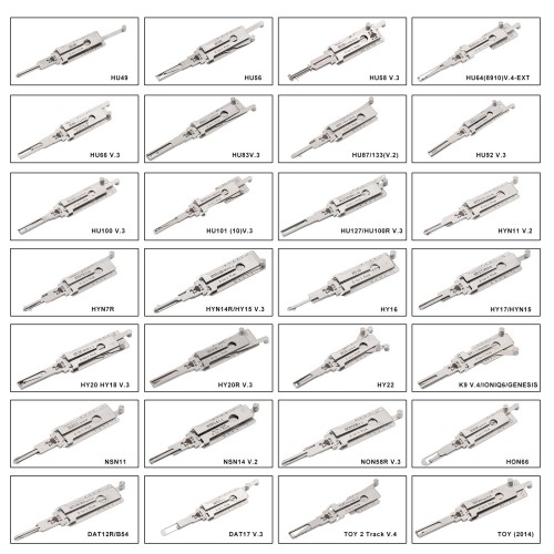 LISHI 2-in-1 Pick & Decoder Set 112 Pieces