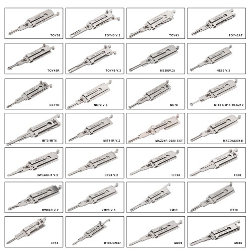 LISHI 2-in-1 Pick & Decoder Set 112 Pieces