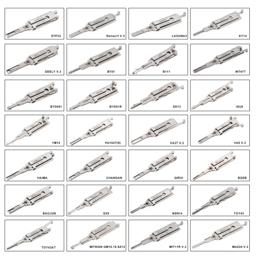 LISHI 2-in-1 Pick & Decoder Set 112 Pieces