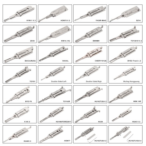 LISHI 2-in-1 Pick & Decoder Set 112 Pieces