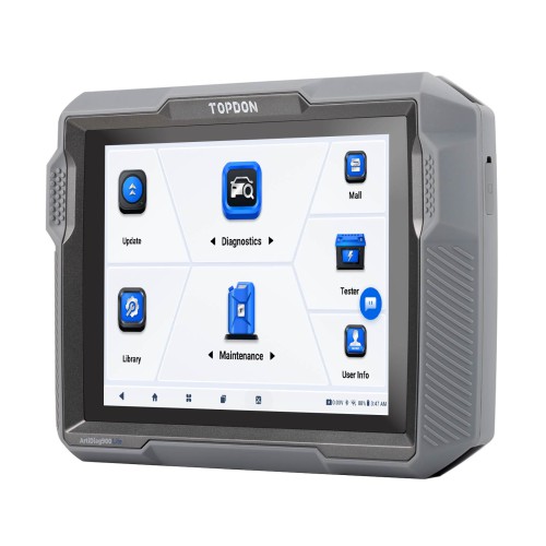 TOPDON ArtiDiag900 Lite 8 Réinitialisation des fonctions, contrôle bidirectionnel, AutoVIN et AutoScan avec interface VCI magnétique