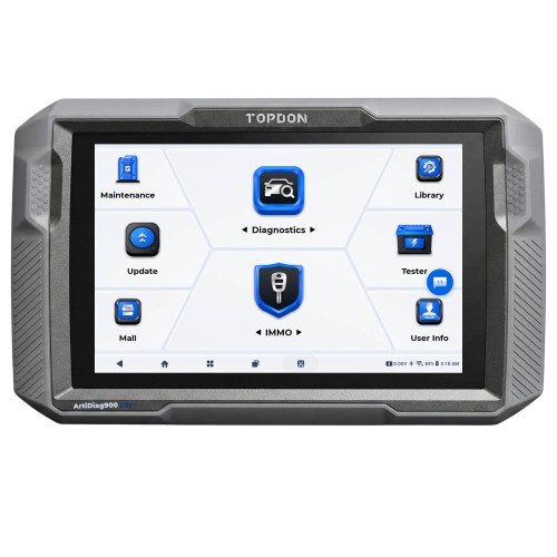 TOPDON UltraDiag 8-Inch Clé Programmeur & Diagnostic Appareil Supporte 30 fonctions de réinitialisation, contrôle bidirectionnel, plus de 100 voitures