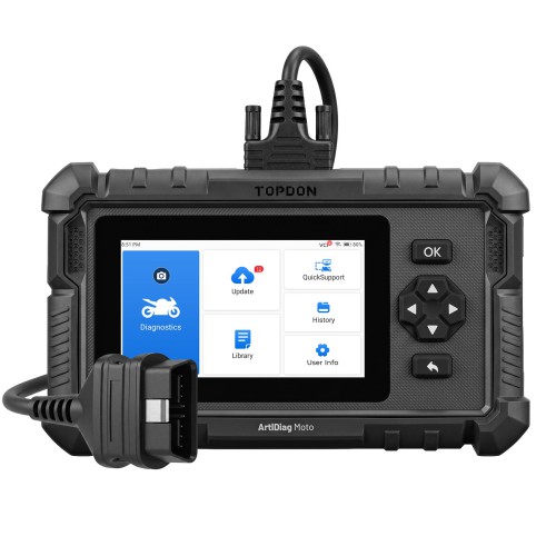 TOPDON ArtiDiag Moto 5-Inch Motorcycle Diagnostic Appareil