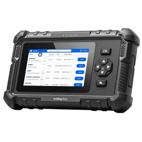 TOPDON ArtiDiag Moto 5-Inch Motorcycle Diagnostic Appareil