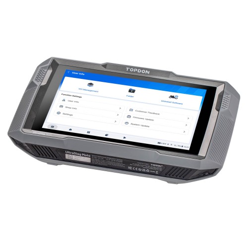 TOPDON UltraDiag Moto 8-inch Wireless Motorcycle Diagnostic Appareil Supporte contrôle bidirectionnel, réinitialisations de maintenance, connectivité