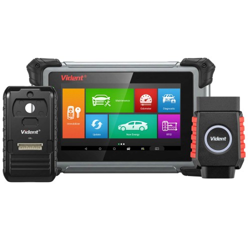 VIDENT iSmart800Pro IM Supporte Advanced IMMO & Programmation Clé, Tous Systèmes Diagnostique, 40+ Maintenance Service