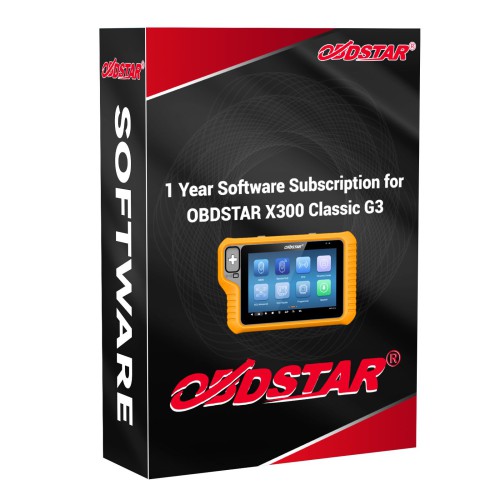 OBDSTAR X300 Classic G3 Full Configuration 1 An Mise à Jour Service