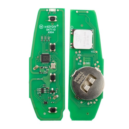KEYDIY ZB68-4 Smart Key for BYD(No Shell) PCB Board Only, for 46, 47, 48, 49, 4A, MQB4, 5C Chip Types