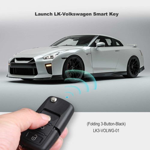 Launch LK-Volkswagen Smart Key (Folding 3-Bouton-Black) LK3-VOLWG-01 5PC