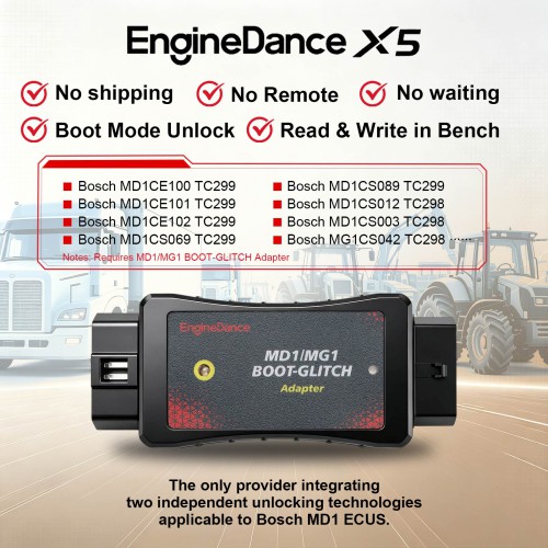 EngineDance MD1/MG1 Boot-Glitch Adaptateur Fonctionne Avec EngineDance X5