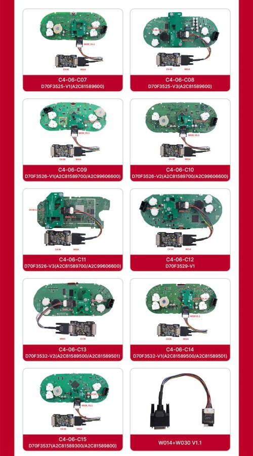 OBDSTAR Solderfree MQB(5A)V850 Adapter kit
