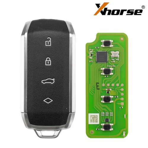XHORSE XSMS01EN MS.RT Leather-Grain XM38 Smart Key 4 Boutons 5PCS