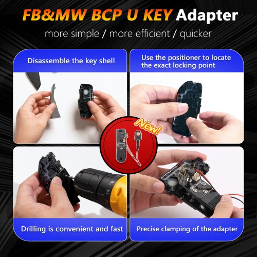 GODIAG BCP U KEY BDC2 BDC3 14-in-1 Adapter Kit for  5C/ 5D Encrypted Key Programming & Matching Supports KEY TOOL PLUS/IM608/KD-MAX/KYDZ Tablets