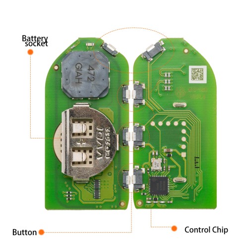 XHORSE XSKA85EN QI.Y EV XM38 Smart Key 4 Boutons 5PCS