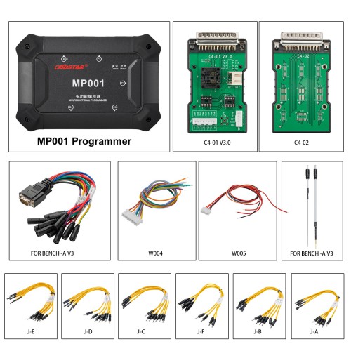 OBDSTAR MP001 Set (MP001 Programmer+C4-01 Host + C4-02 Host + Jumper Wires + W004/W005/ECU Bench Jumper)