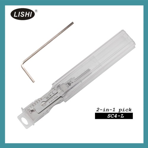 LISHI SC4-L Civilian Tool (Reverse Handing) 2-in-1 Pick & Decoder for 6-Pin Schlage Keyway