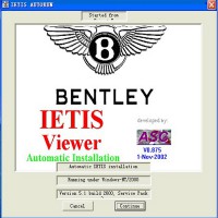 Car Repair Information Accessories Catalog System For BENTLEY IETIS Bentley