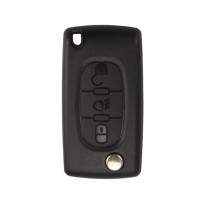 Flip Remote Key Shell Citroen 3 Button( light button and without battery location) 5pcs/lot