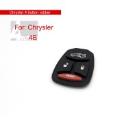 4 button rubber key for Chrysler 5pcs/lot