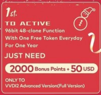 Xhorse VVDI Activation 96bit 48 Clone Fonction Avec Un Token Gratuit Chaque Jour (pour VVDI2 Full & VVDI Key Tool)