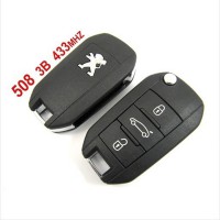Remote 3 Button 433mhz for Peugeot 508